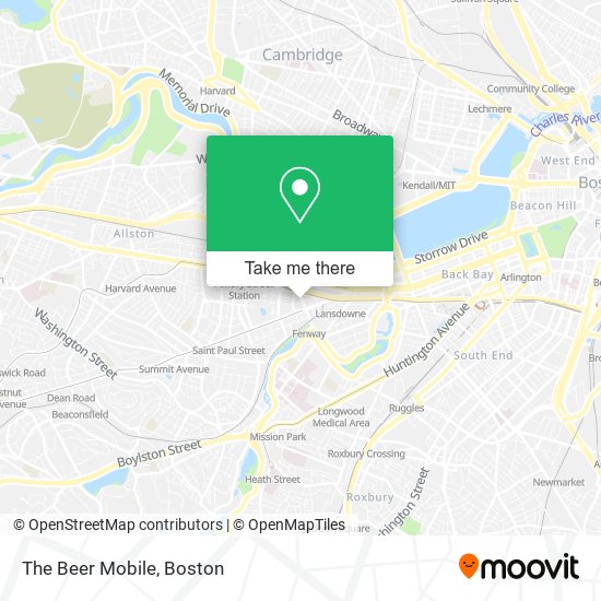 The Beer Mobile map