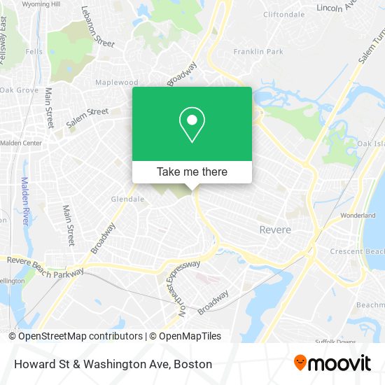 Mapa de Howard St & Washington Ave