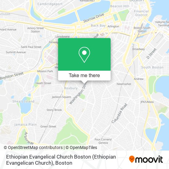 Mapa de Ethiopian Evangelical Church Boston (Ethiopian Evangelican Church)