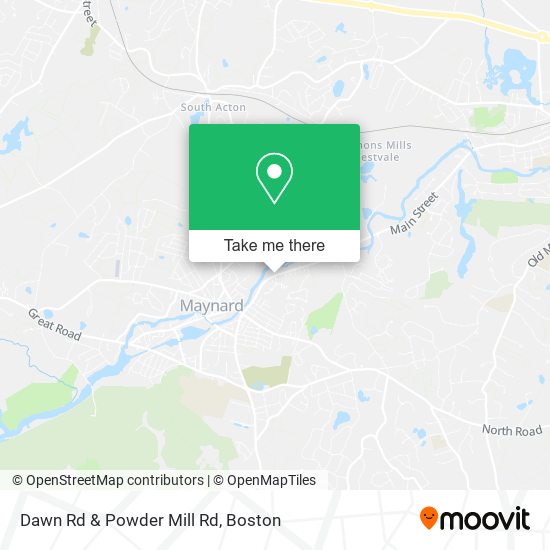 Mapa de Dawn Rd & Powder Mill Rd