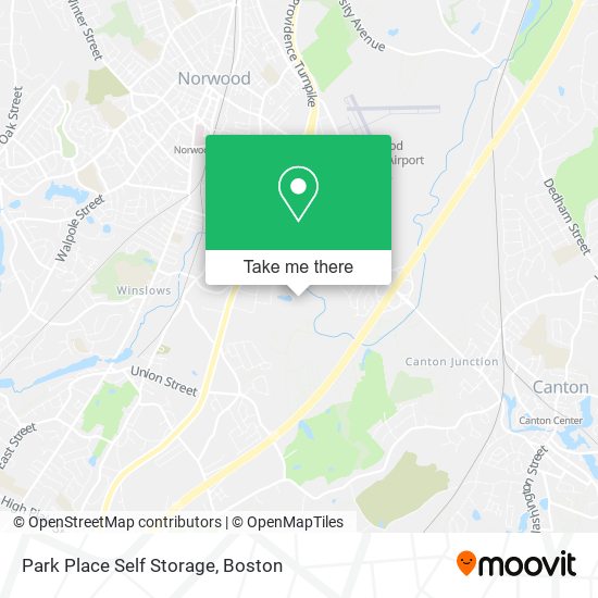 Park Place Self Storage map