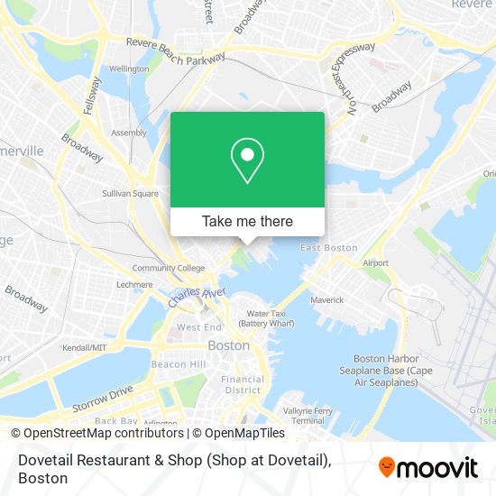 Mapa de Dovetail Restaurant & Shop (Shop at Dovetail)