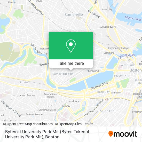 Bytes at University Park Mit map