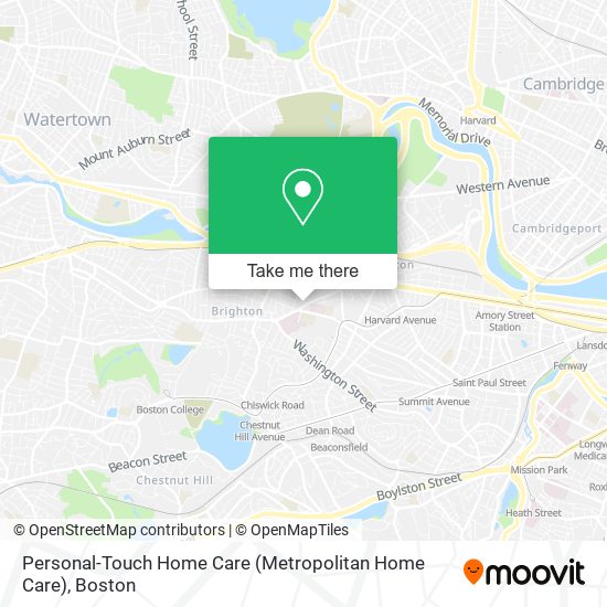 Mapa de Personal-Touch Home Care (Metropolitan Home Care)