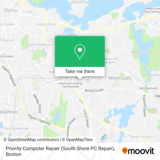 Priority Computer Repair (South Shore PC Repair) map