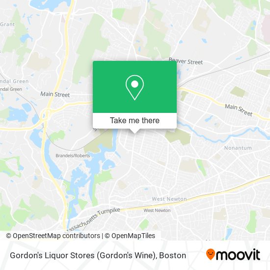 Mapa de Gordon's Liquor Stores (Gordon's Wine)