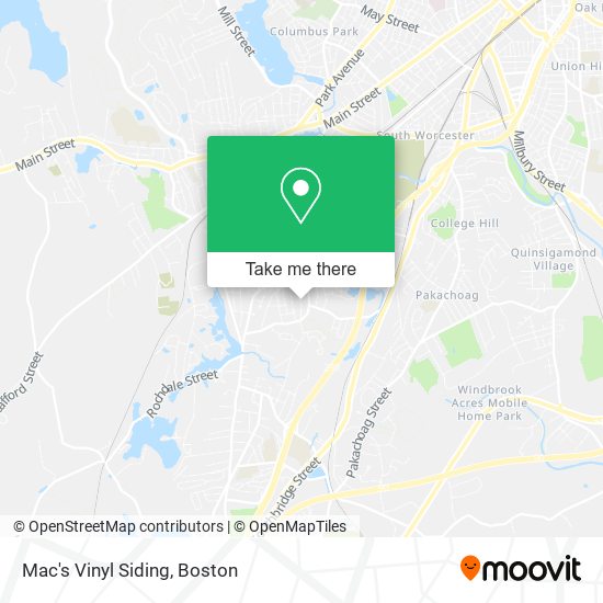 Mac's Vinyl Siding map