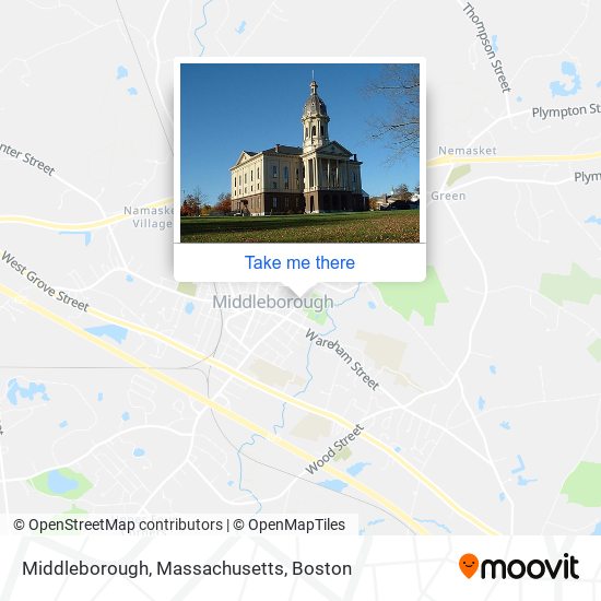 Middleborough, Massachusetts map