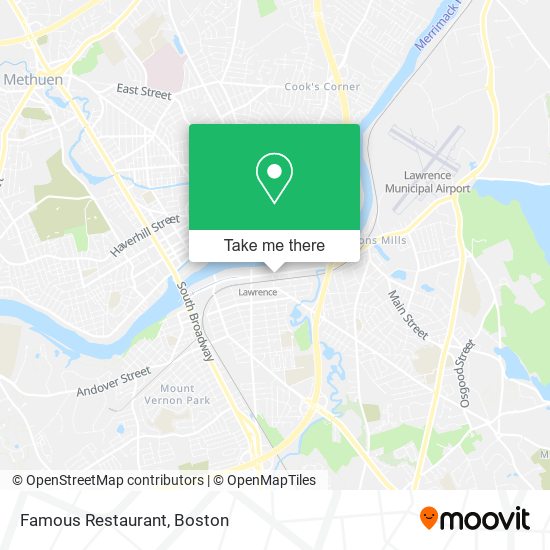Mapa de Famous Restaurant