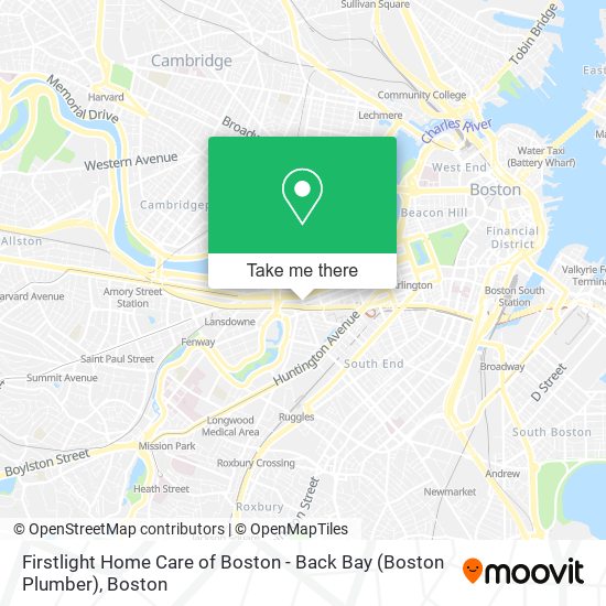 Firstlight Home Care of Boston - Back Bay (Boston Plumber) map