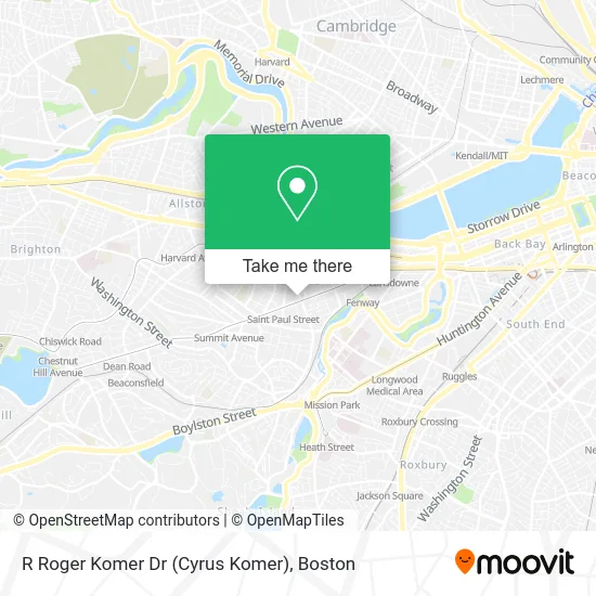 R Roger Komer Dr (Cyrus Komer) map