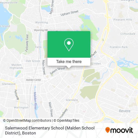 Salemwood Elementary School (Malden School District) map