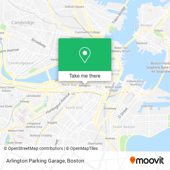 Mapa de Arlington Parking Garage