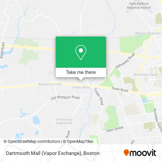 Dartmouth Mall (Vapor Exchange) map