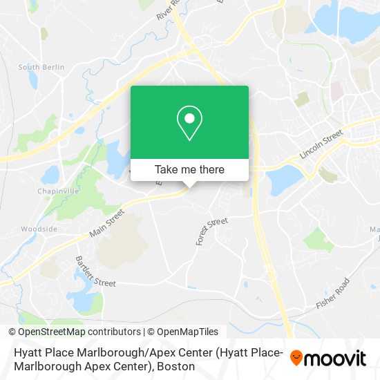 Mapa de Hyatt Place Marlborough / Apex Center