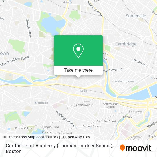 Mapa de Gardner Pilot Academy (Thomas Gardner School)