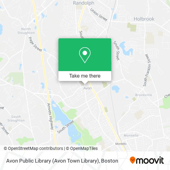 Avon Public Library (Avon Town Library) map