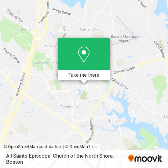 Mapa de All Saints Episcopal Church of the North Shore