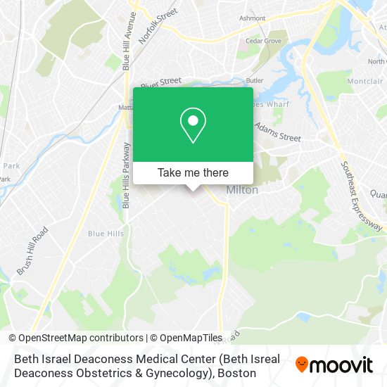 Mapa de Beth Israel Deaconess Medical Center (Beth Isreal Deaconess Obstetrics & Gynecology)
