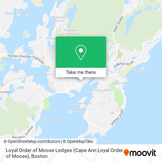 Mapa de Loyal Order of Moose Lodges (Cape Ann Loyal Order of Moose)