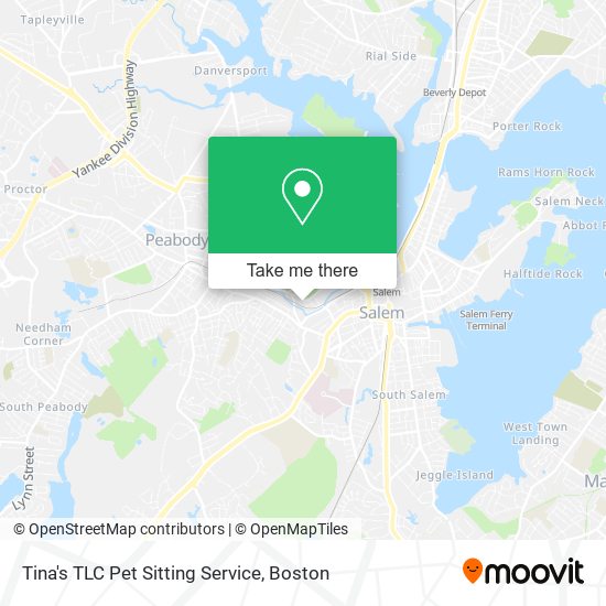 Mapa de Tina's TLC Pet Sitting Service