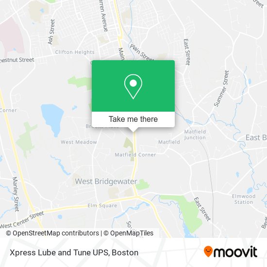 Xpress Lube and Tune UPS map