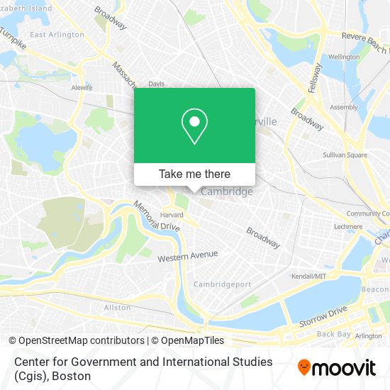 Mapa de Center for Government and International Studies (Cgis)