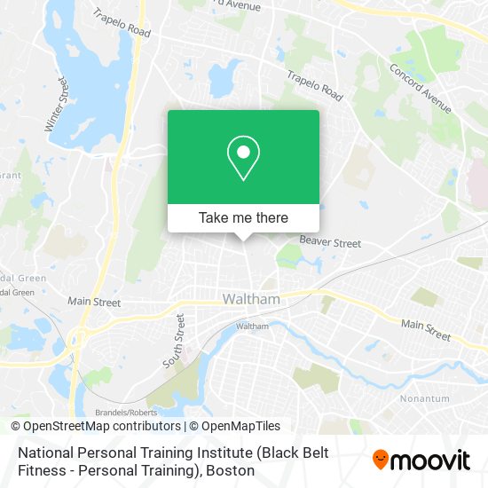 Mapa de National Personal Training Institute (Black Belt Fitness - Personal Training)