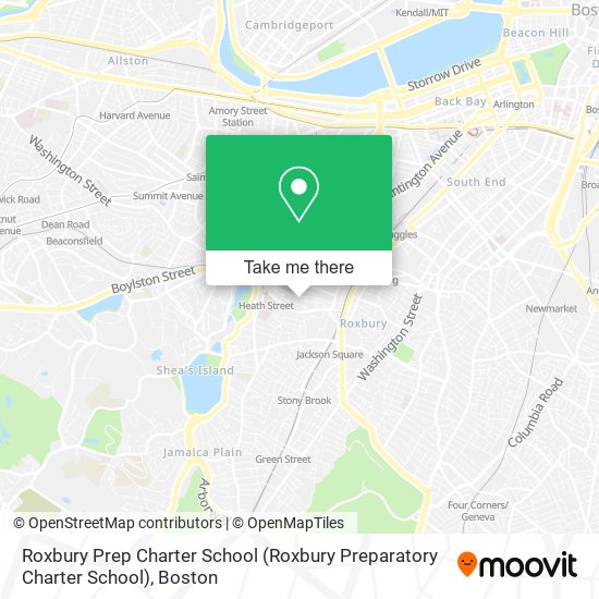 Mapa de Roxbury Prep Charter School