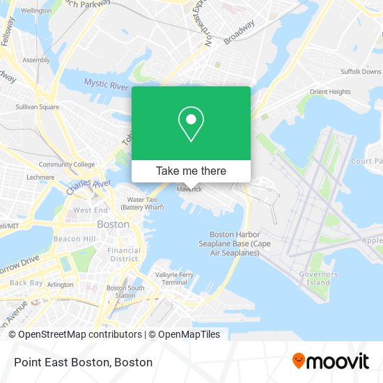 Point East Boston map