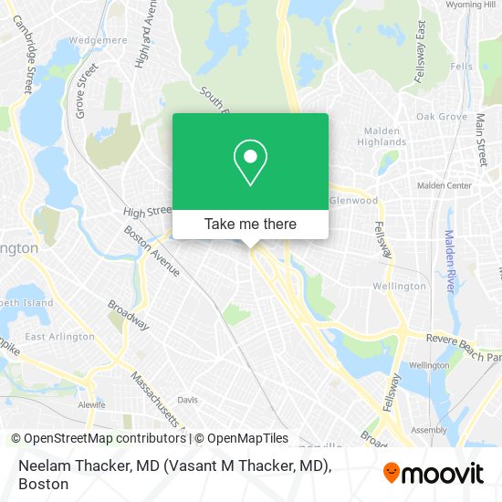 Mapa de Neelam Thacker, MD (Vasant M Thacker, MD)