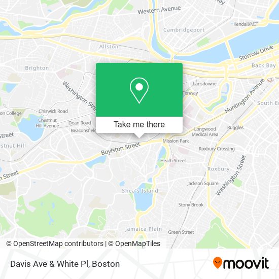 Davis Ave & White Pl map