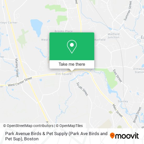 Park Avenue Birds & Pet Supply (Park Ave Birds and Pet Sup) map