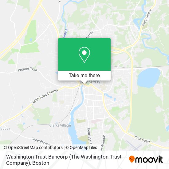 Mapa de Washington Trust Bancorp (The Washington Trust Company)