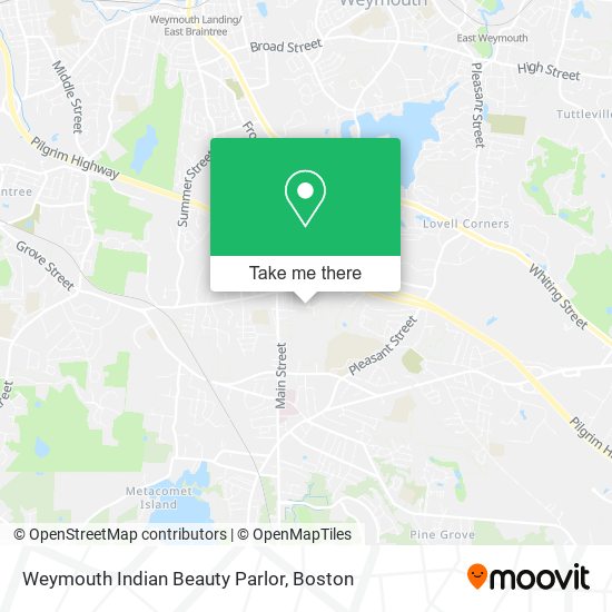 Mapa de Weymouth Indian Beauty Parlor