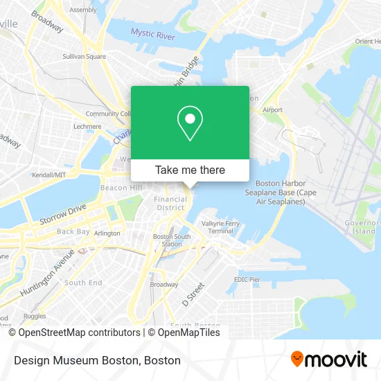 Design Museum Boston map