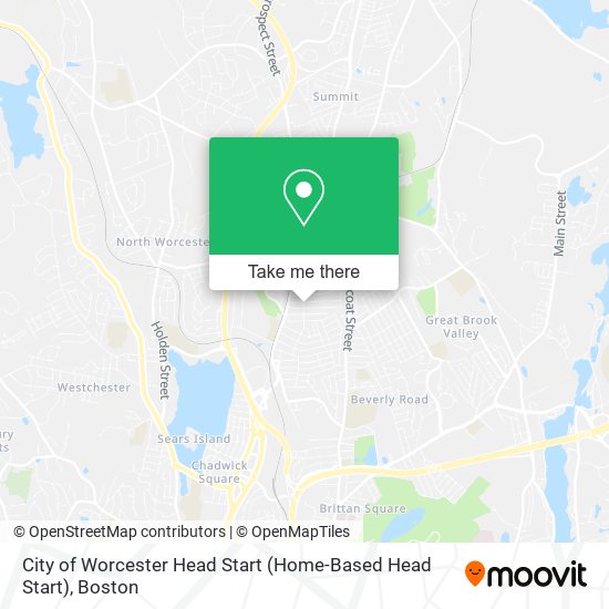 Mapa de City of Worcester Head Start (Home-Based Head Start)