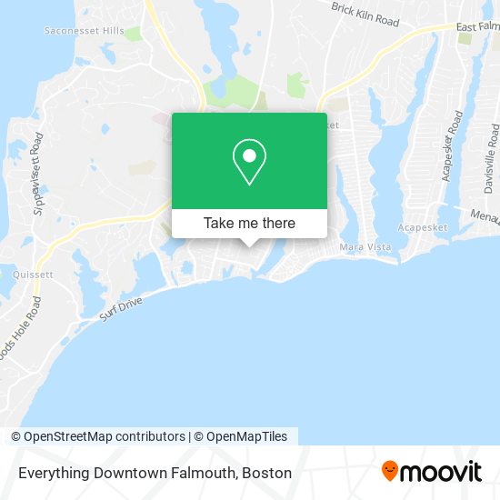 Everything Downtown Falmouth map