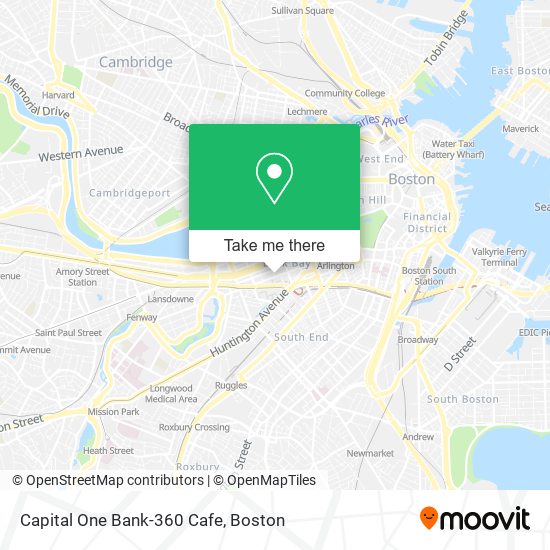 Capital One Bank-360 Cafe map