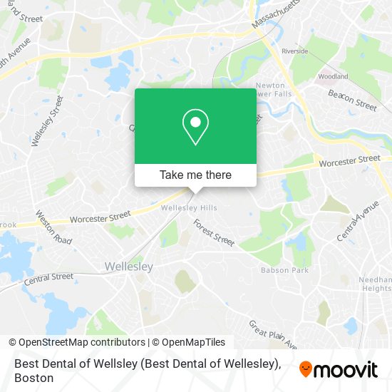 Mapa de Best Dental of Wellsley