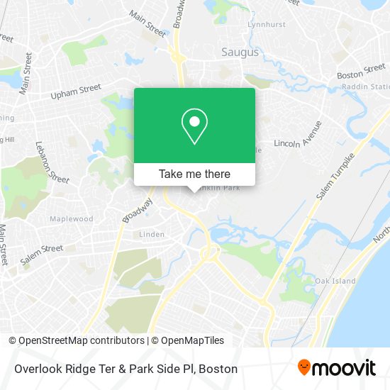 Mapa de Overlook Ridge Ter & Park Side Pl