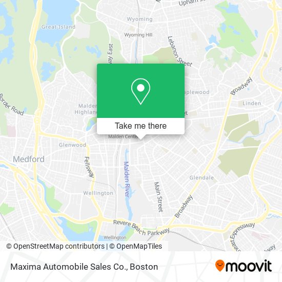 Maxima Automobile Sales Co. map