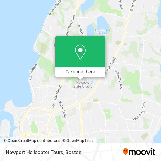 Newport Helicopter Tours map