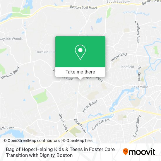 Bag of Hope: Helping Kids & Teens in Foster Care Transition with Dignity map