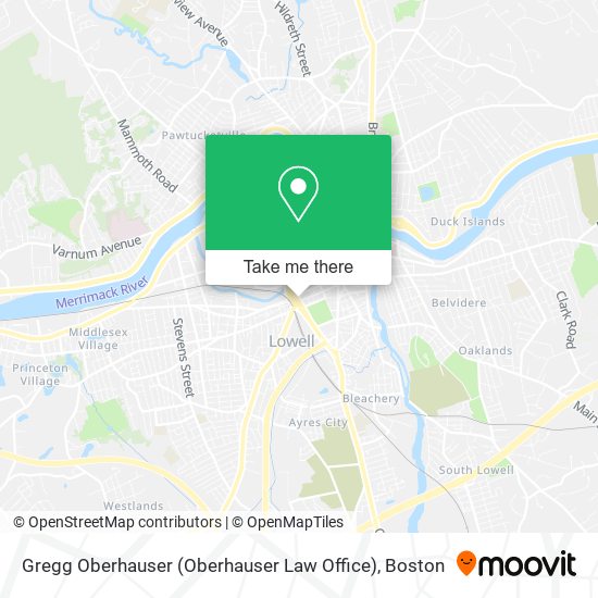 Mapa de Gregg Oberhauser (Oberhauser Law Office)