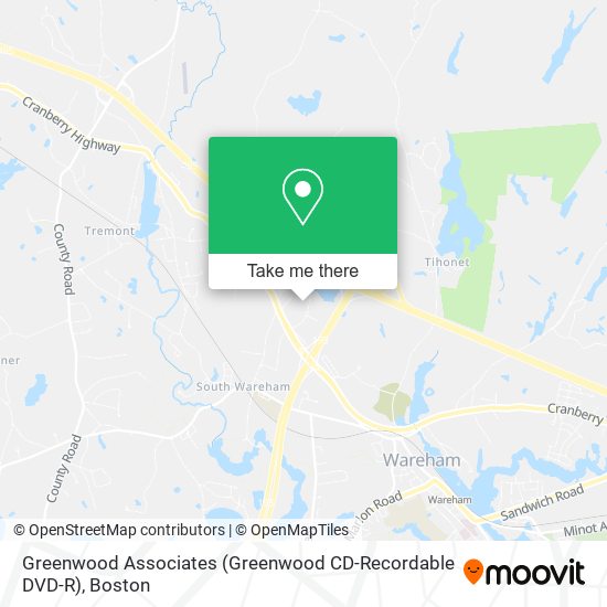 Greenwood Associates (Greenwood CD-Recordable DVD-R) map