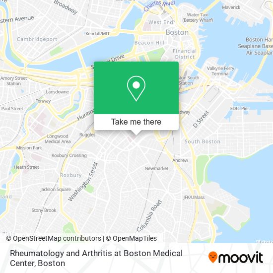 Mapa de Rheumatology and Arthritis at Boston Medical Center