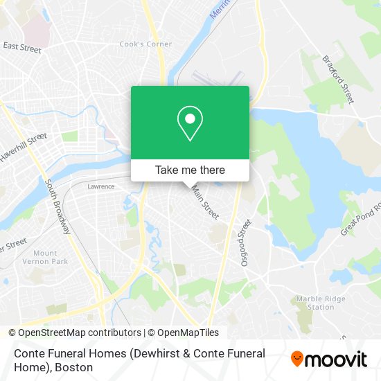 Mapa de Conte Funeral Homes (Dewhirst & Conte Funeral Home)