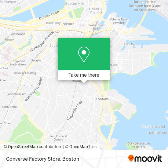 Converse Factory Store map