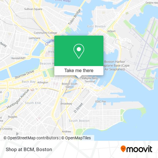 Shop at BCM map
